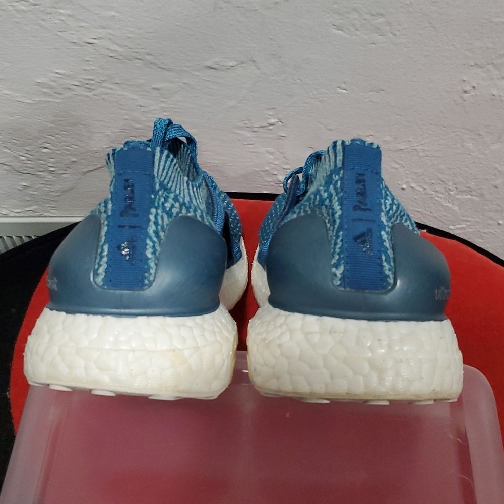 Adidas X Parley Ultra Boost Teal Running Shoes Size 7.5 Boys Or Womens 9 - Picture 9 of 12